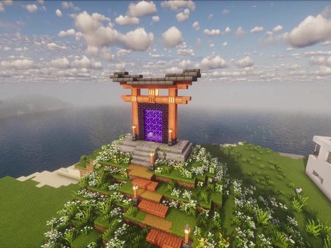 我的世界怎么做天堂传送门