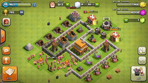 部落冲突4本怎么布阵