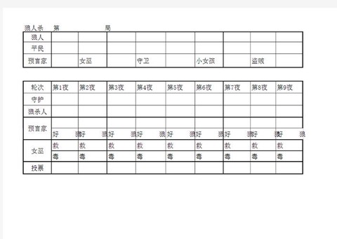 狼人杀法官怎么记录